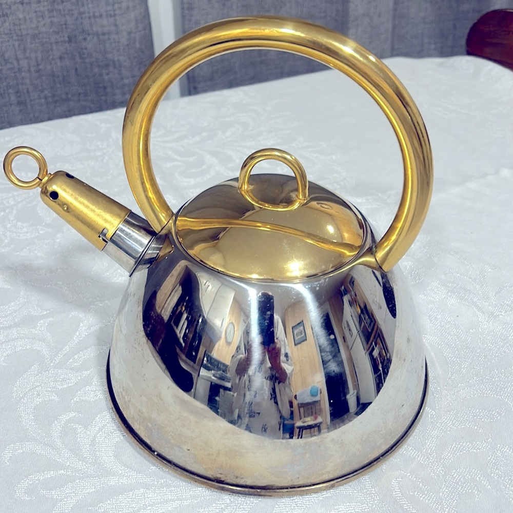 Whistling 1998 Cuisine Cookware Teakettle 18/10 Stainless, New York-Düsseldorf